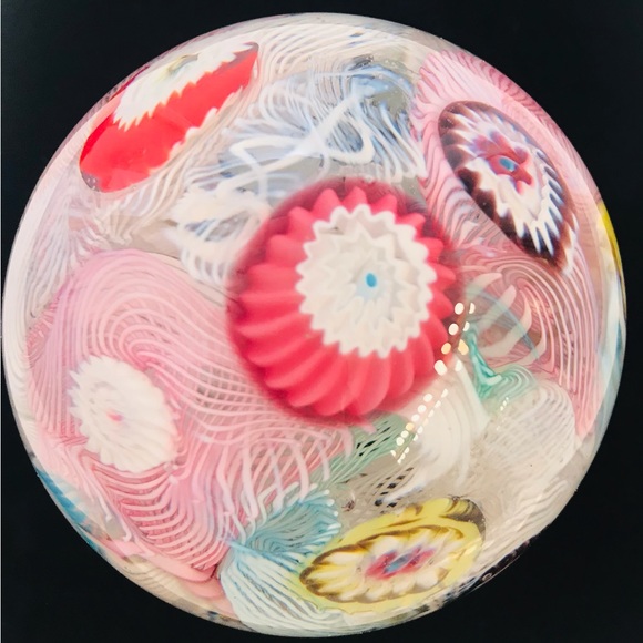 Vintage Millefiore Glass Murano Paperweith. - Picture 2 of 7